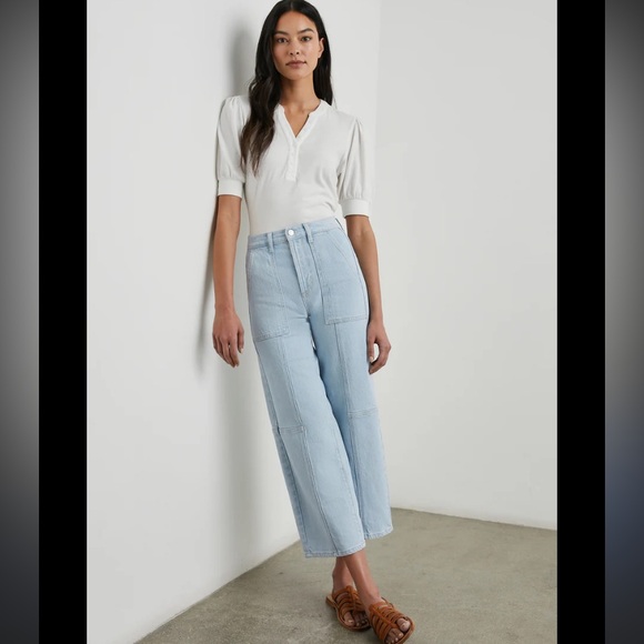 Rails Denim - Rails Getty Crop Wide Leg Light wash denim jeans